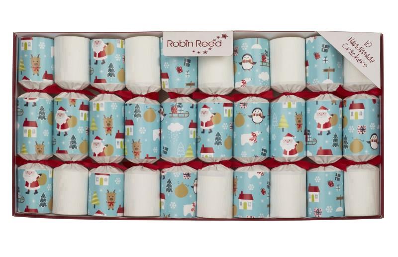 Robin Reed Bright Christmas Cuties Crackers, Set of 10