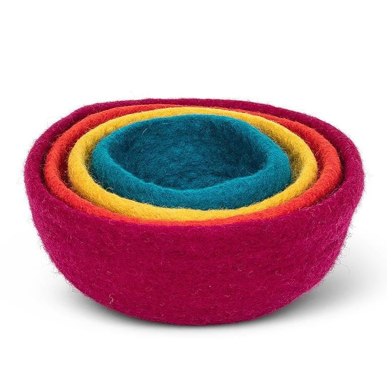 Multi-Colour Nesting Bowls, Set of 4