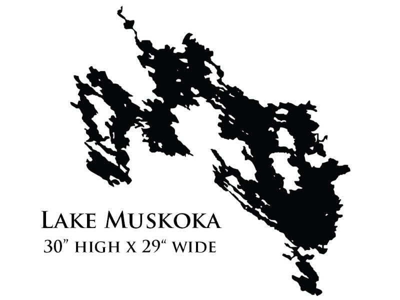 Wall Mounted Muskoka Lake Silhouette