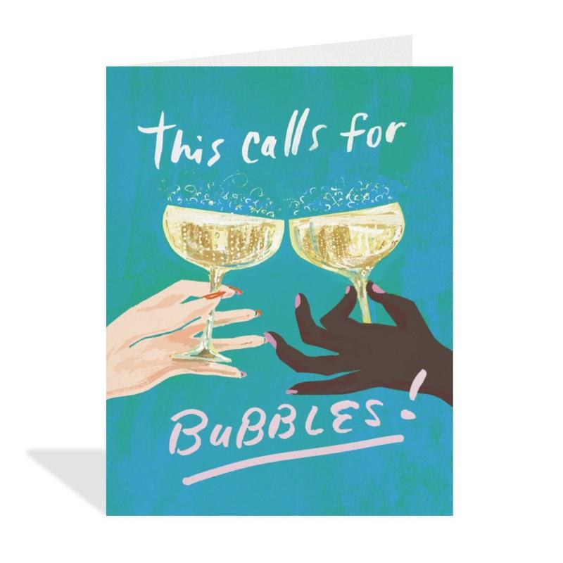 Bubbles Wedding Card