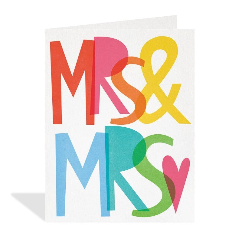 Mrs. & Mrs. Wedding Card