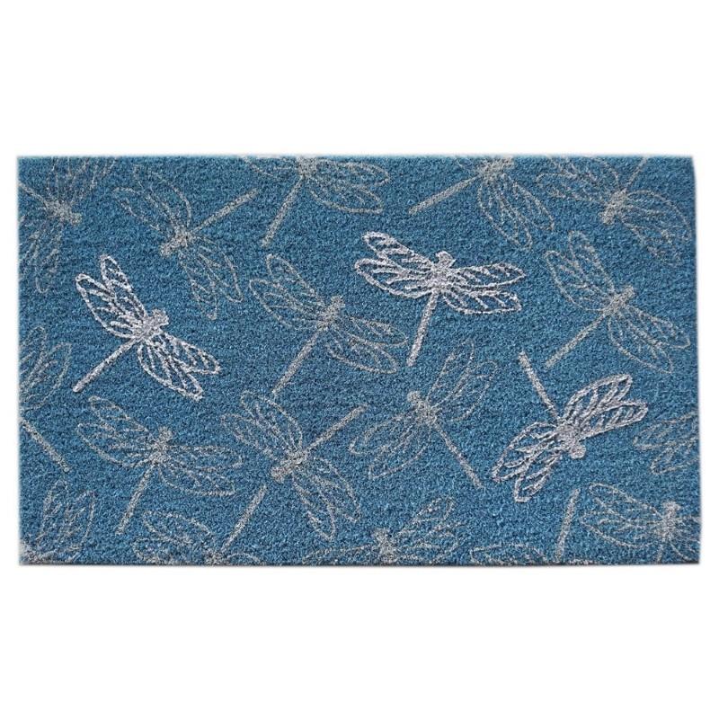 Dragonfly Glitter Coir Doormat