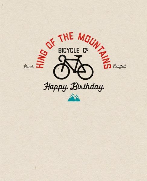 King Of The Mountain Birthday Card