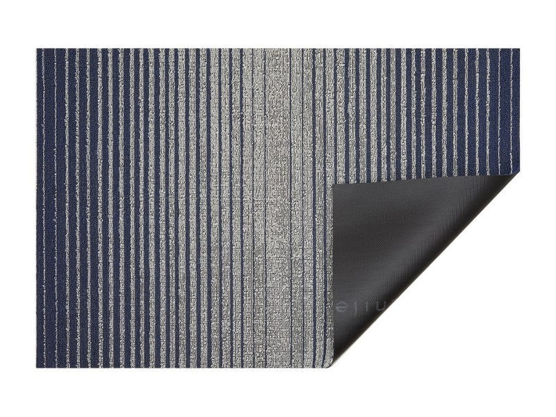 Chilewich Domino Shag Floor Mat, Denim Moss Danforth