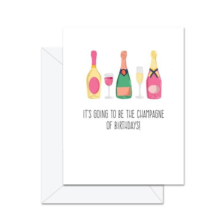 Champagne Birthday Card