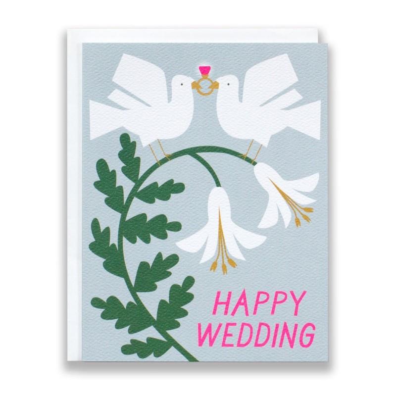 Doves Wedding Card