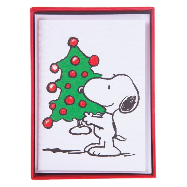 Snoopy Tree Holiday Cards, Box of 15