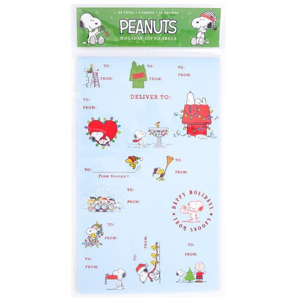 Peanuts™ Holiday Gift Labels, Pack-52