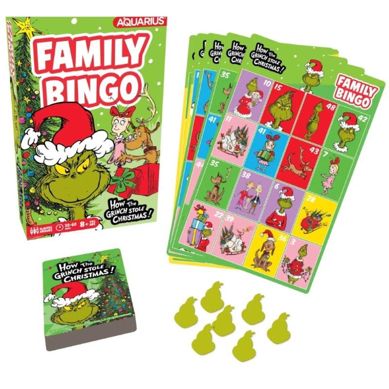 Grinch Christmas Family Bingo