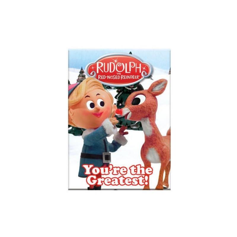 Rudolph & Hermey Fridge Magnet