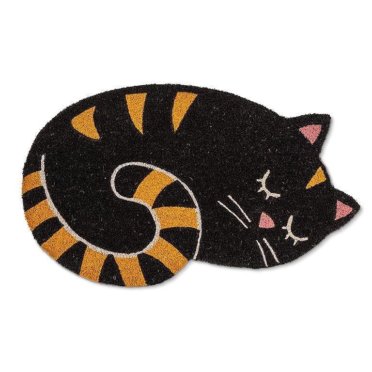 Curled Up Cat Doormat