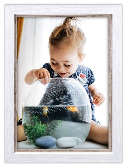 Fairview 2-Tone White Picture Frame