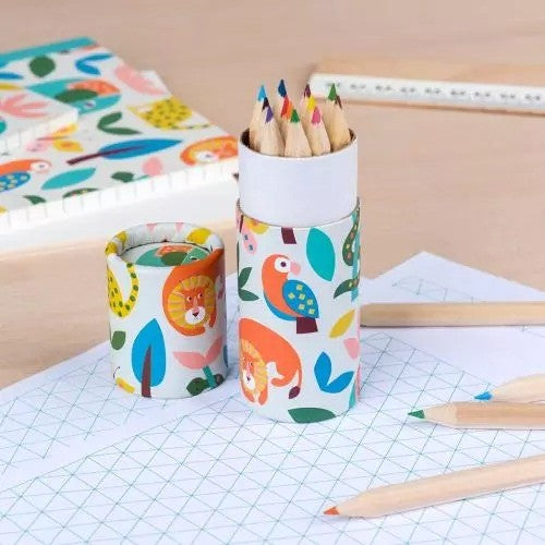 Rex London Wild Wonders Coloured Pencils, Set of 12