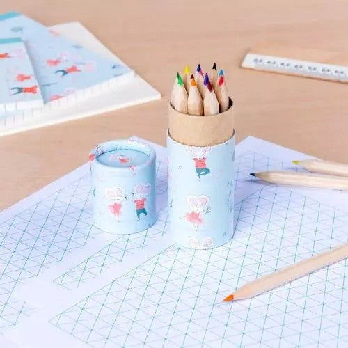 Rex London Mimi &amp; Milo Coloured Pencils, Set of 12
