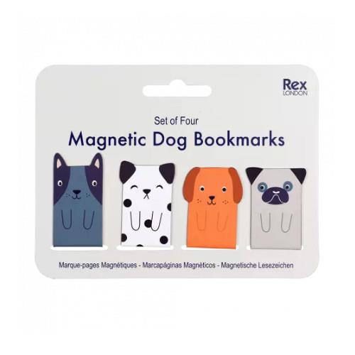 Magnetic Dog Bookmarks, Set Of 4