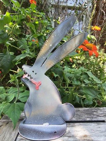 Killer Bunny Garden Statue
