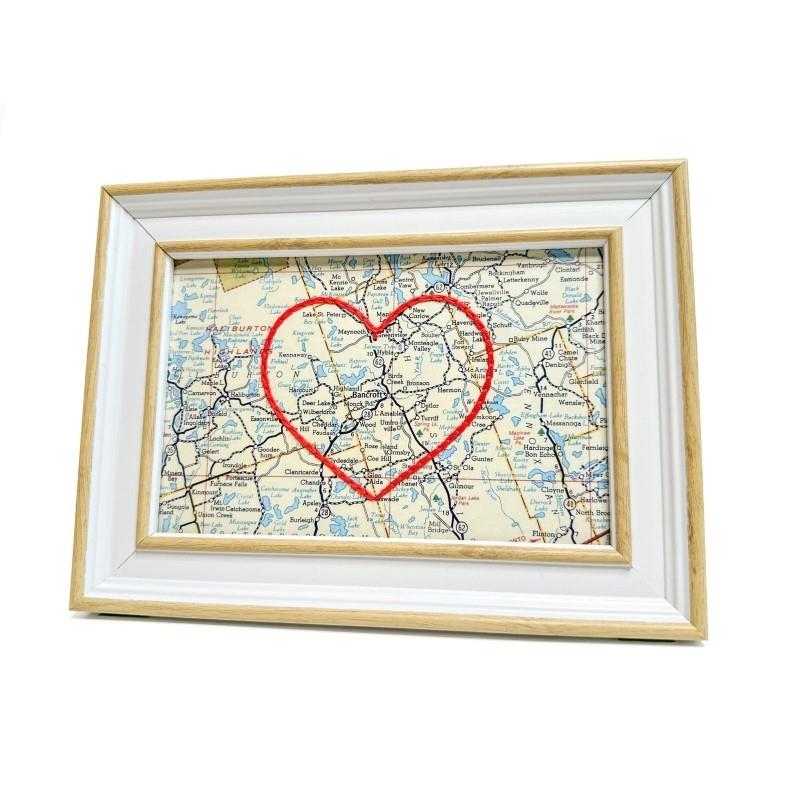 Bancroft Heart Map - 4" x 6"