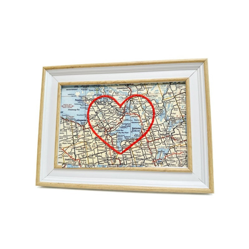 Lake Simcoe Heart Map - 4" x 6"
