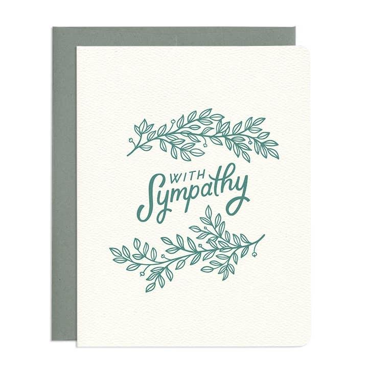 Leaves Sympathy Card