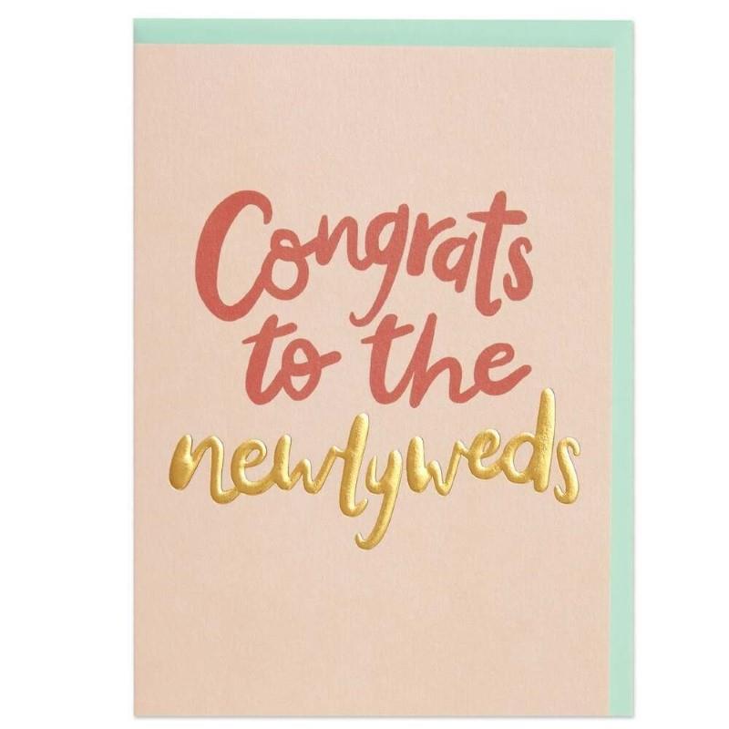 Congrats To The Newlyweds Wedding Card