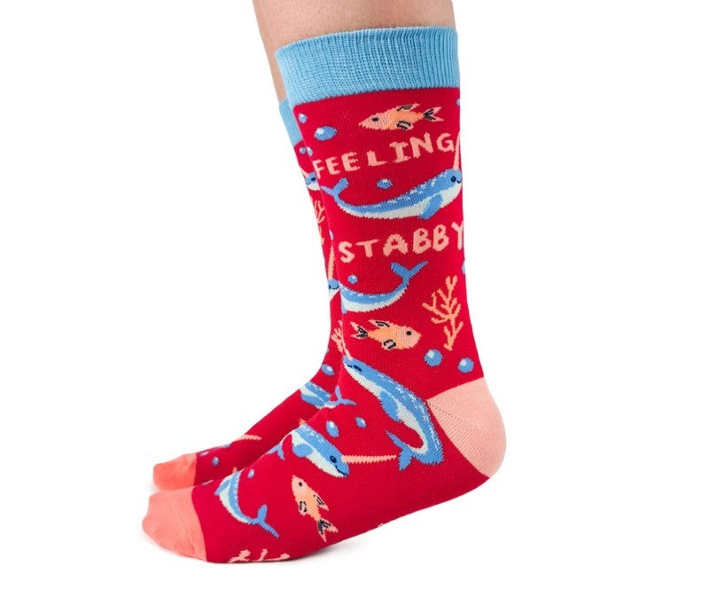 Naughty Narwhal Socks - SM