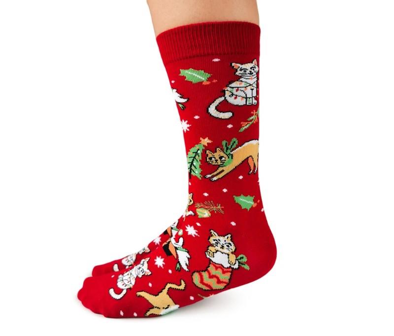 Feline Festive Socks - SM
