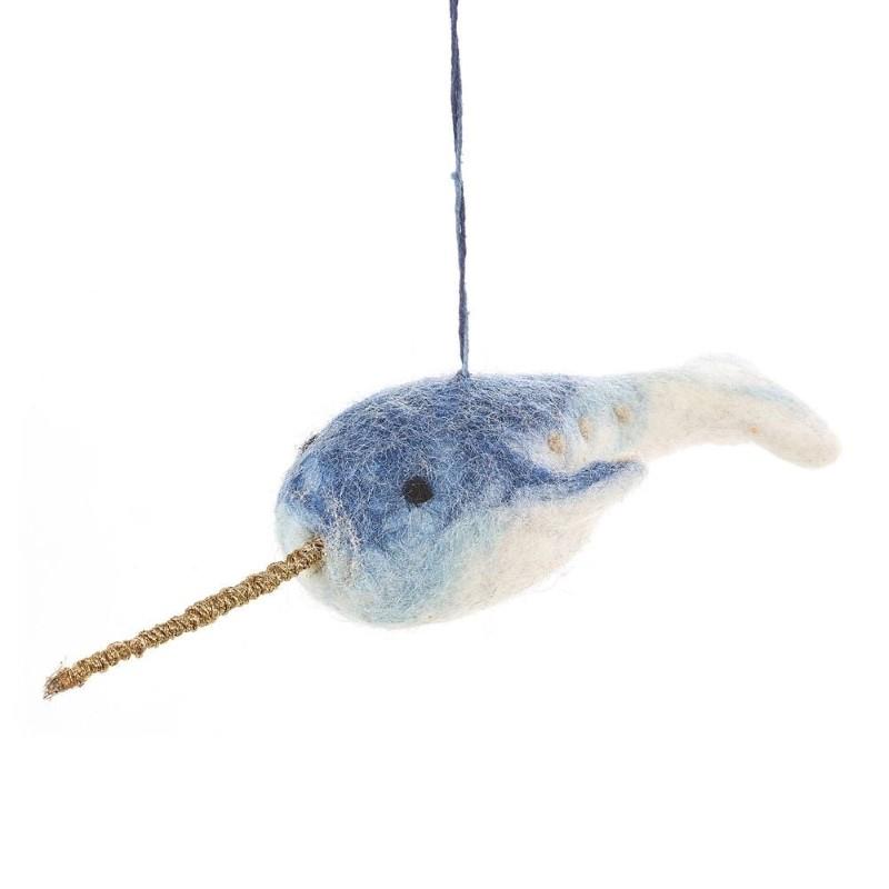 Narwhal Handmade Ornament