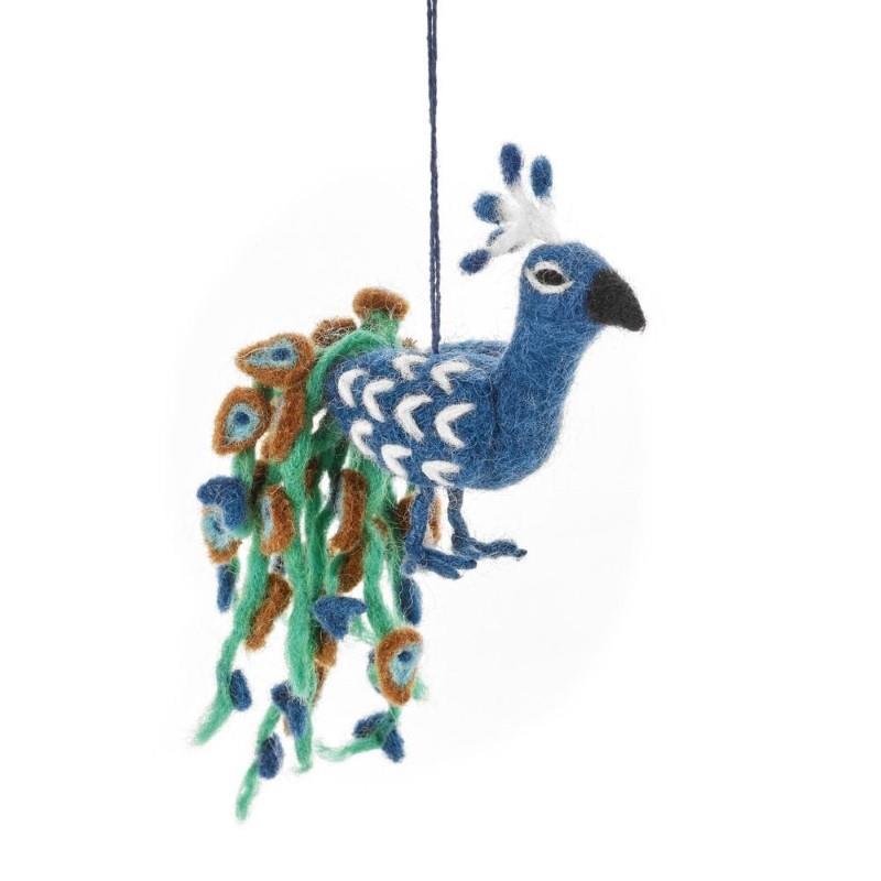 Pablo The Peacock Handmade Ornament