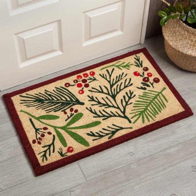 Bough and Berry Coir Doormat