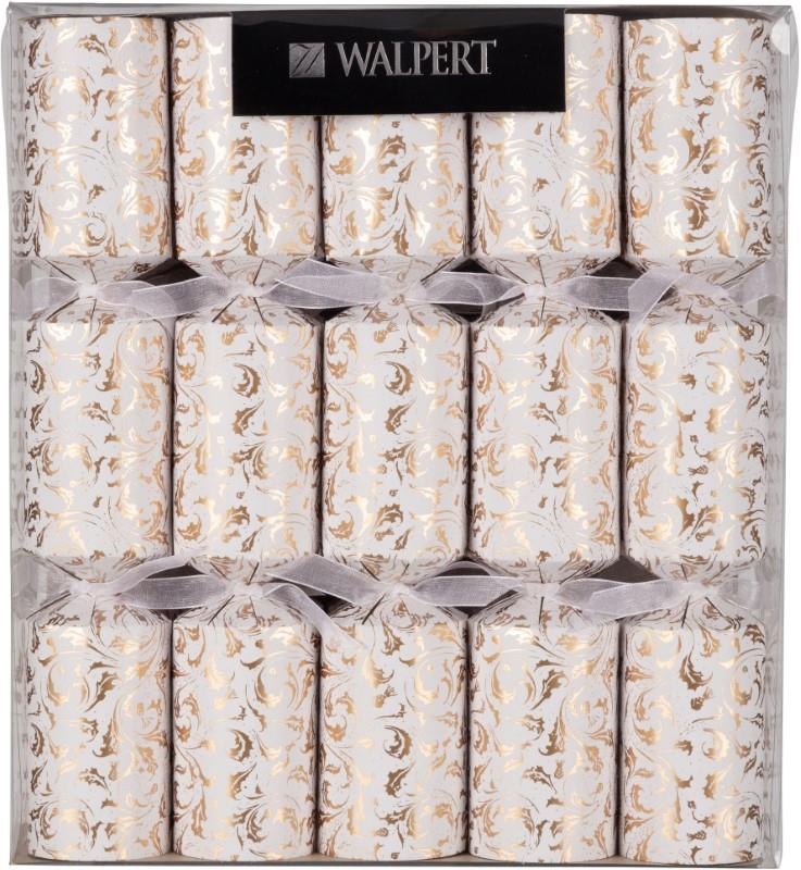 Antique Flourish Christmas Crackers, Set of 10