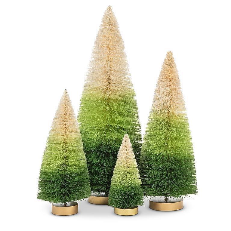 Ombre Brush Tree in Green