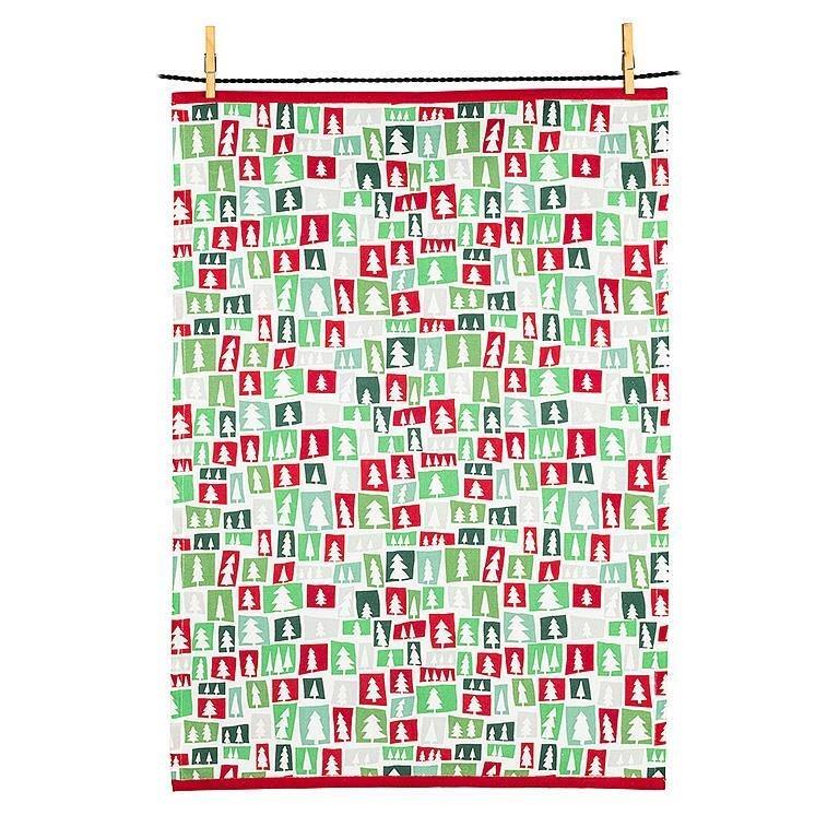 Modern Trees Tea Towel