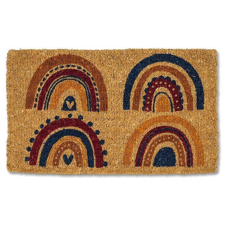 Boho Rainbow Coir Doormat