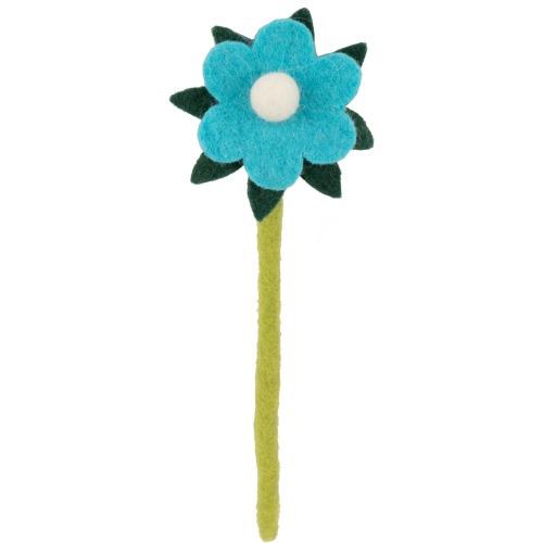 Felt Turquoise Flower Stem