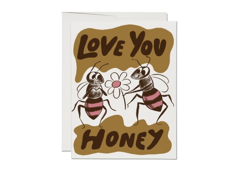 Love You Honey Valentine's Day Card