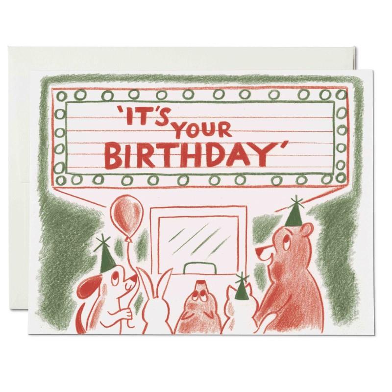 Marquee Birthday Card