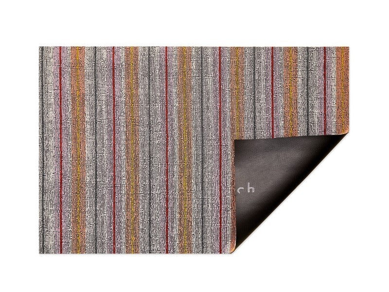 Chilewich Ribbon Stripe Shag Mat, Bon Bon