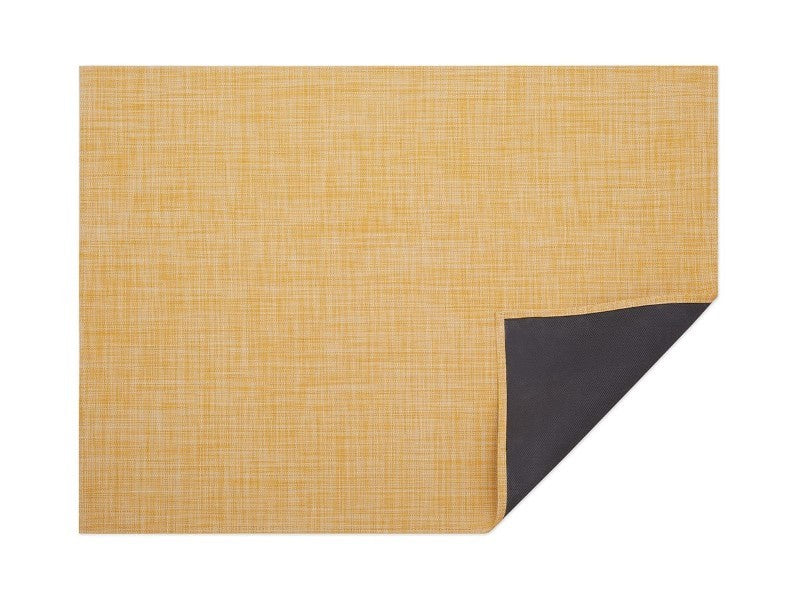 Chilewich Mini Basketweave Woven Floormat, Ochre