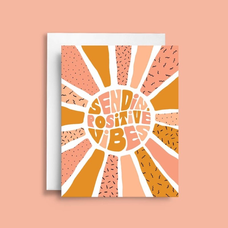 Sunshine Positive Vibes Sympathy &amp; Encouragement Card