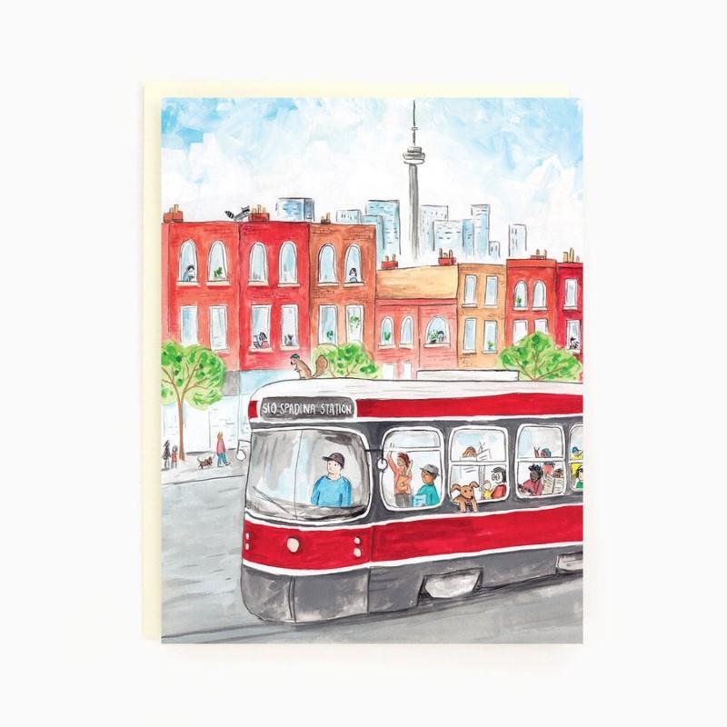 Toronto Spadina Streetcar Greeting Card