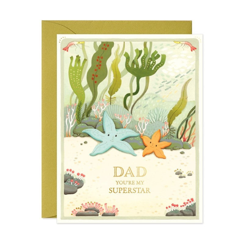 Starfish Superstar Father's Day Card