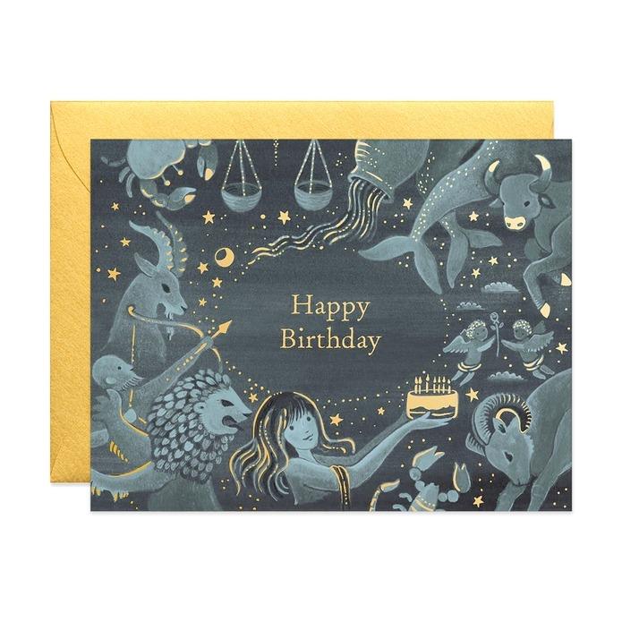 Zodiac Birthday Card