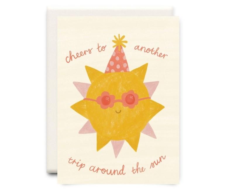Around The Sun Birthday Card
