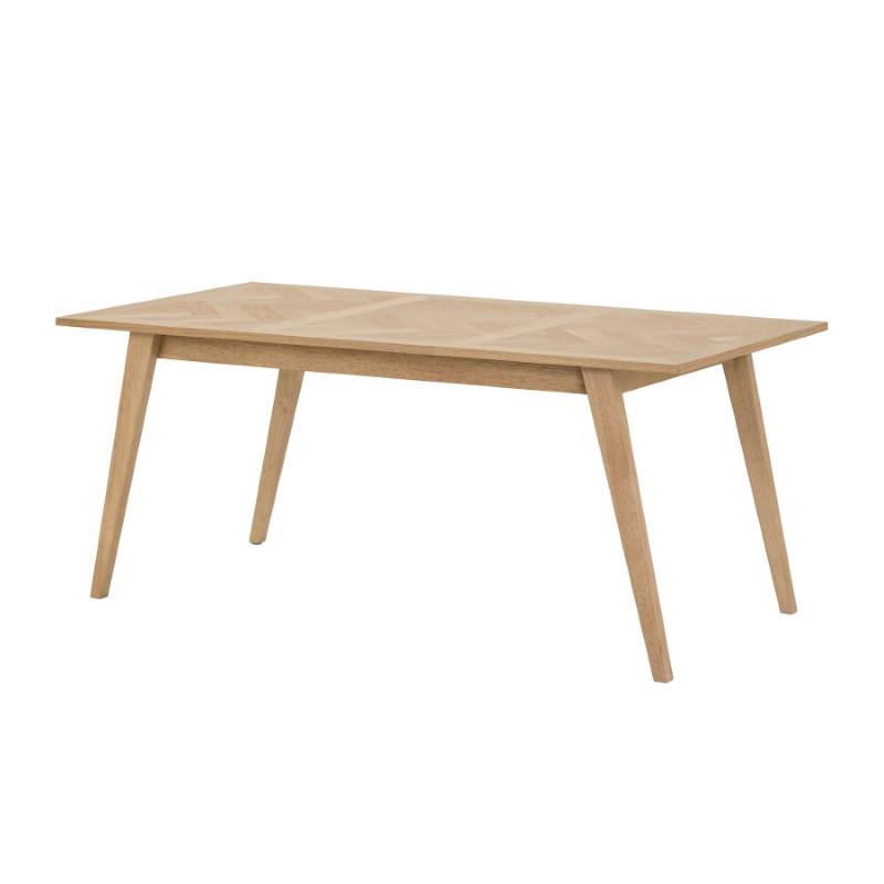 L.H. Imports Colton Dining Table w/out Brass - Natural