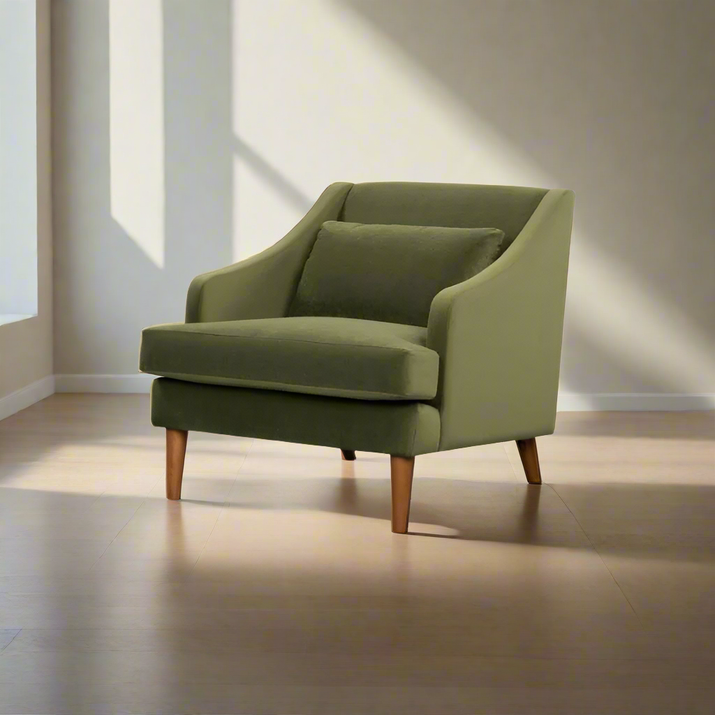 Missy Green Velvet Club Chair