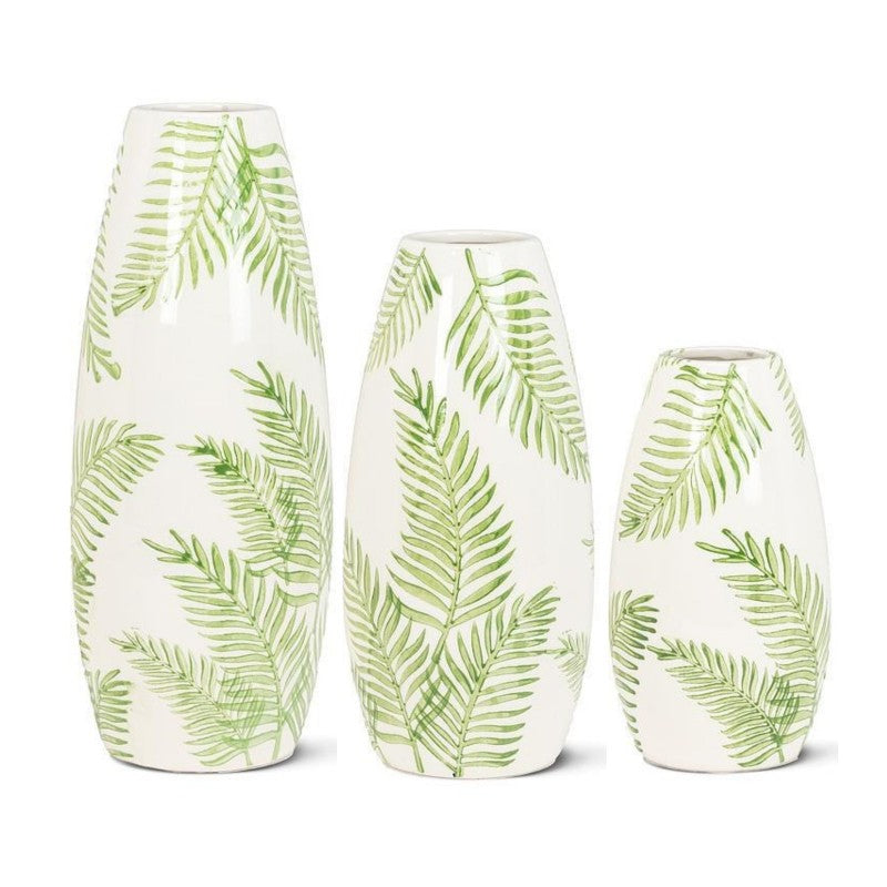 Fern Print Vase