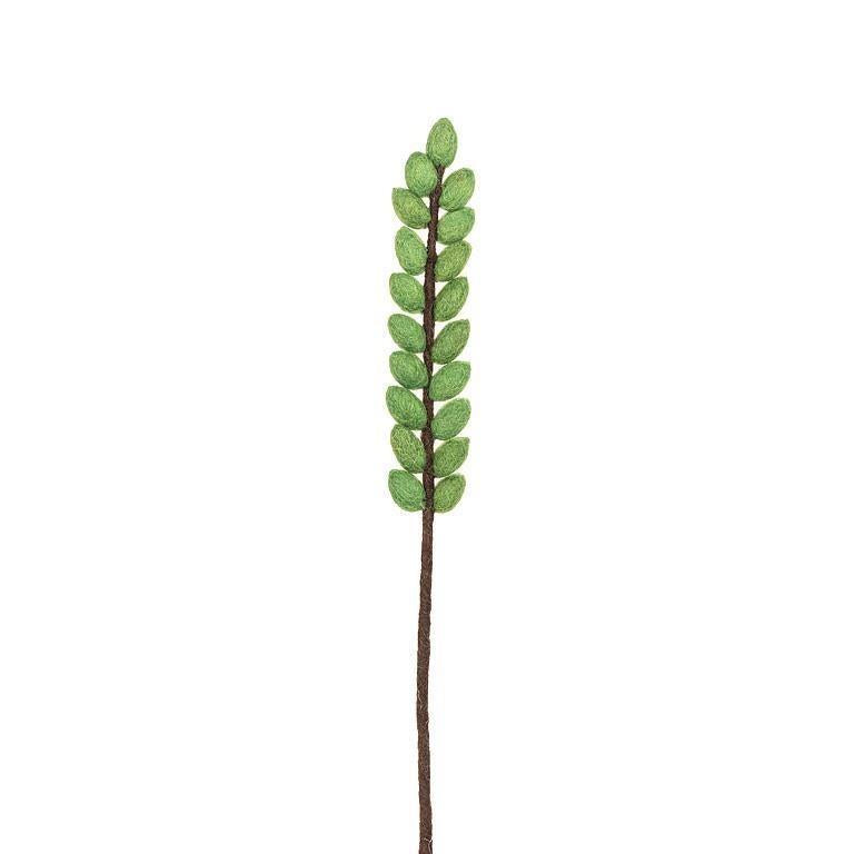 Wool Felt Leaf Stem