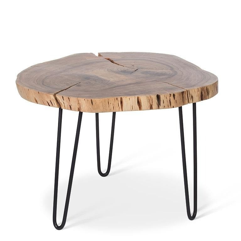 Tree Stump Pin Leg Side Table