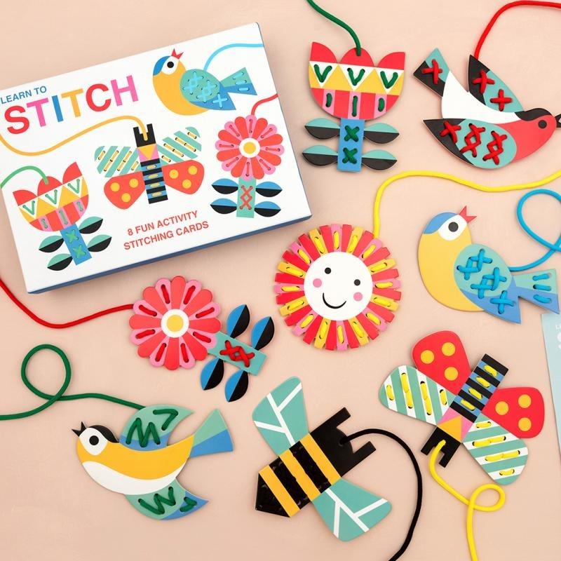 Rex London Learn To Stitch Cardboard Stitching Kit