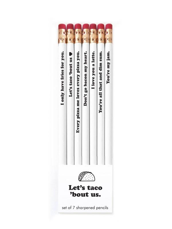 Let's Taco Bout Us - Pencil Set of 7